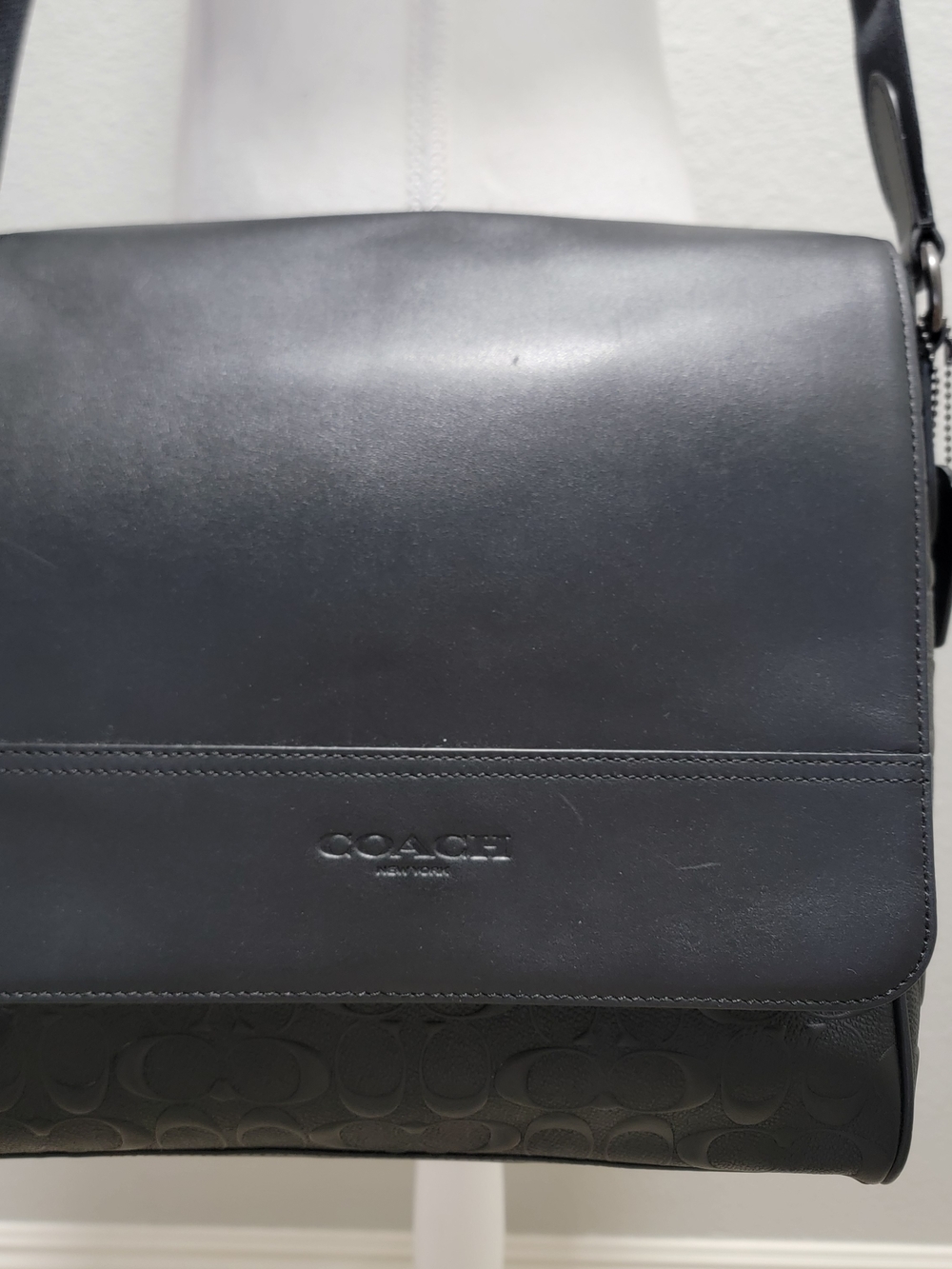 Coach Houston Map Messenger Bag In Signature Leather F73340 - Picture 2 of 7